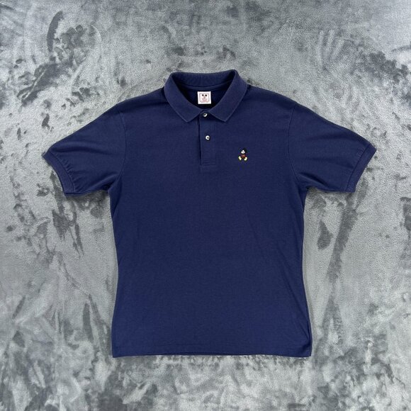 Disney Wear Polo Shirt Men M Vintage 90s Single Stitch Mickey Mouse Made in USA - Picture 1 of 8